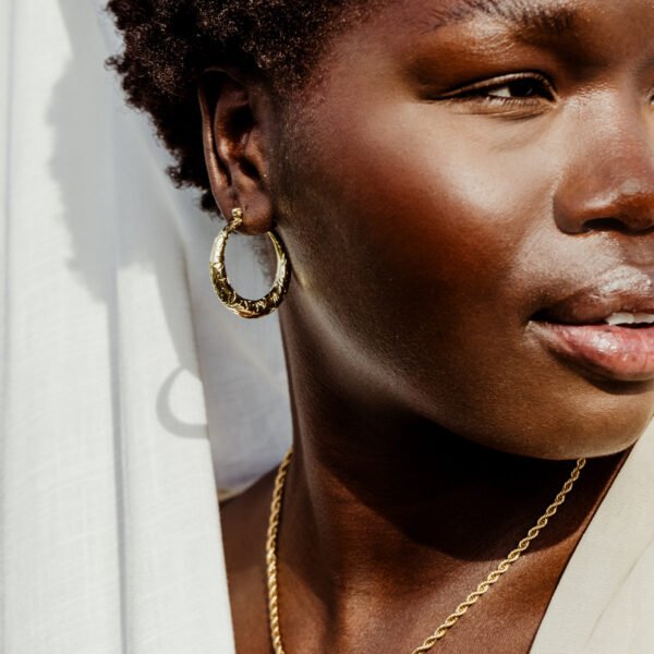 Leaf of Awareness Hoop Earrings