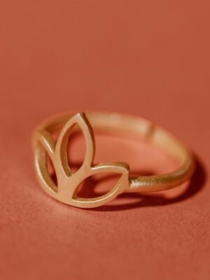 Brass Lotus Ring