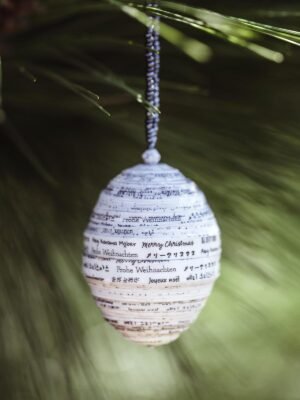 Christmas Round the World Paper Ornament