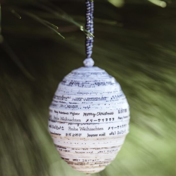 Christmas Round the World Paper Ornament